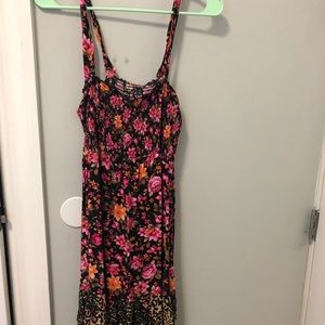 fun patterned convertible strap dress